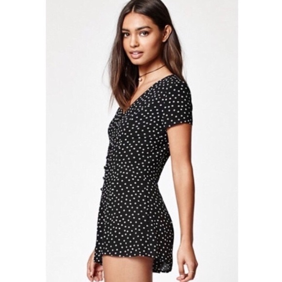 Kendall & Kylie Pants - • Kendall & Kylie • Polka Dot Romper